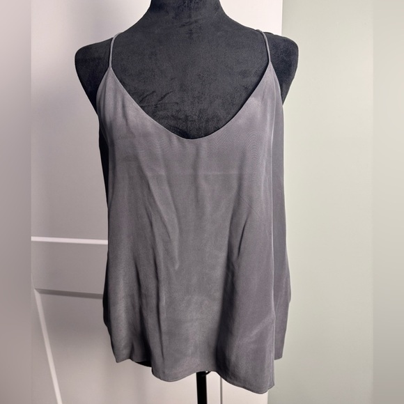 Everlane Clean Silk Cami dark gray - Picture 1 of 8